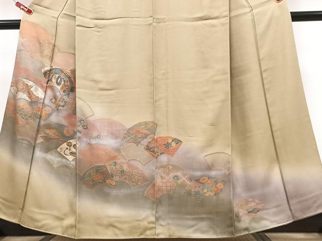 平和屋着物■訪問着 地紙吉祥花文 暈し染め 金彩 正絹 逸品 CABK9908xe