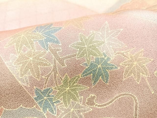 平和屋着物■訪問着 地紙吉祥花文 暈し染め 金彩 正絹 逸品 CABK9908xe