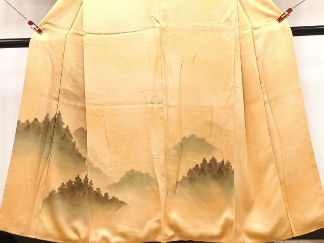 平和屋着物■訪問着 遠山樹林文 暈し染め 正絹 逸品 CABK9909xe