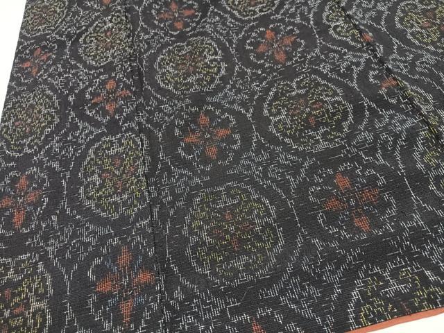 平和屋着物■上質な紬 花丸文 正絹 逸品 CABK9913xe