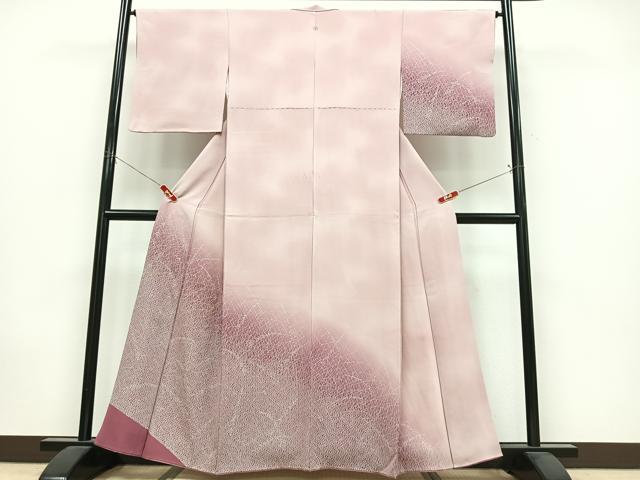 平和屋着物■訪問着 芝草文 暈し染め 金彩 正絹 逸品 CABK9921xe