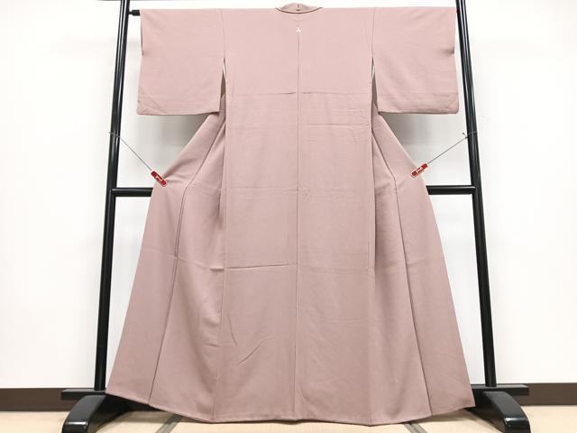 平和屋着物■上質な色無地 石竹色 正絹 逸品 CABK9923xe
