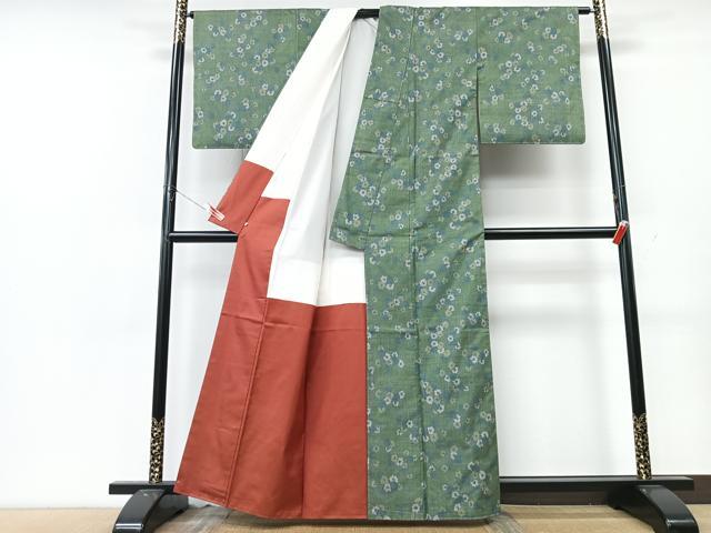 平和屋着物■本場大島紬 7マルキ 舞花文 鈴乃屋扱い 正絹 逸品 未使用 CABK9937xe