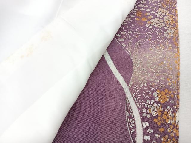 平和屋着物■豪華黒留袖 刺繍 鏡裏花文 金銀糸 正絹 逸品 CABK9960xe