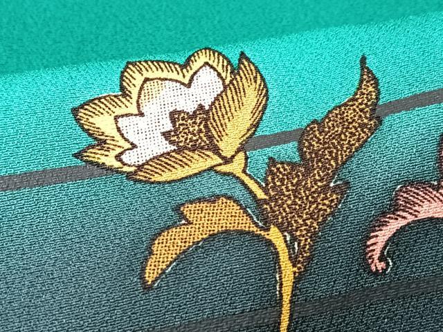 平和屋着物■訪問着 鞠文 暈し染め 金彩 正絹 逸品 CABK9962xe