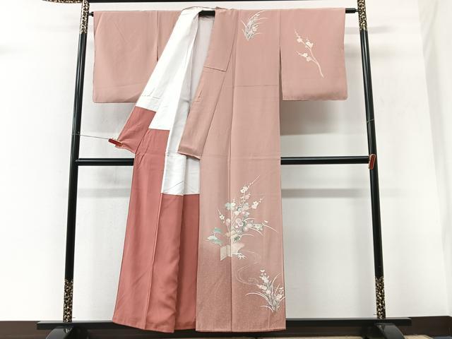平和屋着物■訪問着 枝花文 金彩 正絹 逸品 CABK9967xe