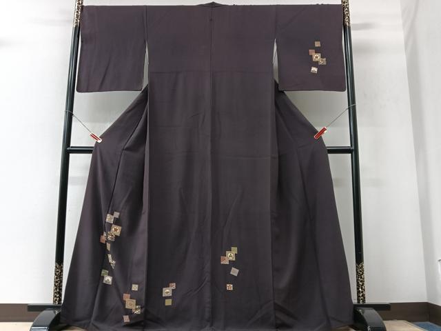 平和屋着物■訪問着 色紙花文 金彩 正絹 逸品 CABK9973xe