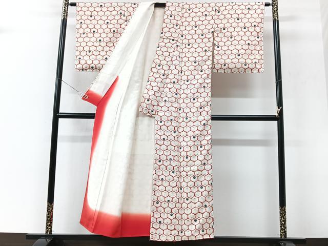 平和屋着物■上質な小紋 菊尽くし 金彩 正絹 逸品 CABK9994xe