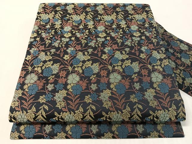 平和屋着物●九寸名古屋帯 草花文 正絹 逸品 CABL0001vp