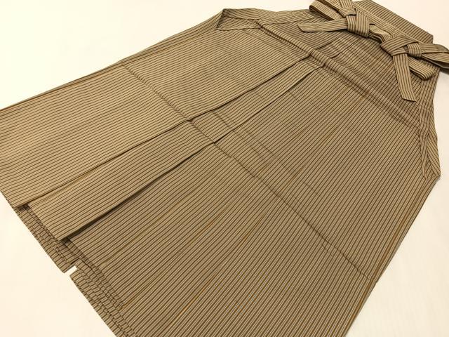 平和屋着物●男性 行灯袴 縞 正絹 逸品 CABL0043vp