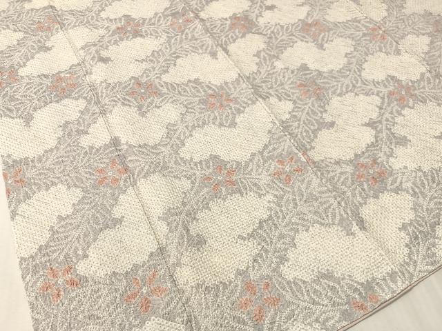 平和屋着物●上質な小紋 総絞り 草花文 正絹 逸品 CABL0075vp