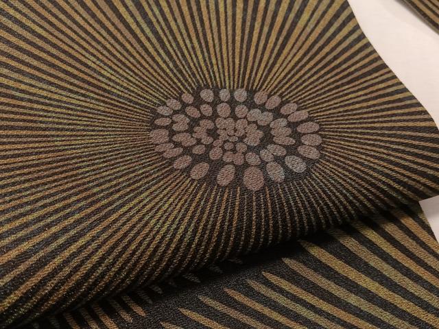 平和屋着物●全通柄 九寸名古屋帯 花尽くし 黒地 金通し地正絹 逸品 CABL0083vp