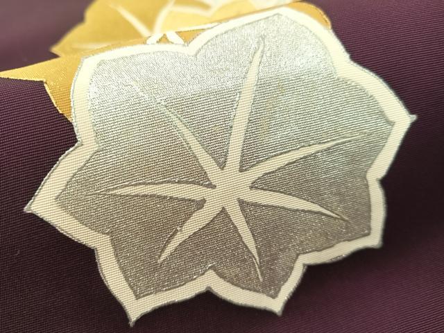 平和屋着物●塩瀬 九寸名古屋帯 楓尽くし 金銀彩 正絹 逸品 CABL0084vp