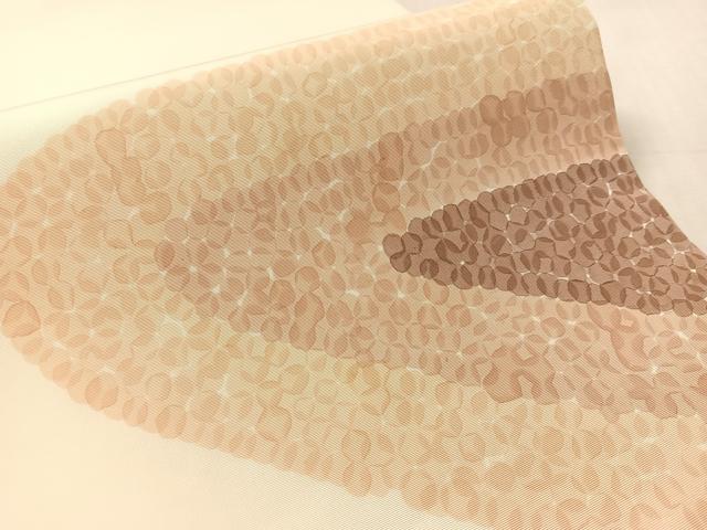 平和屋着物●塩瀬 九寸開き名古屋帯 ろうけつ染 抽象文様 正絹 逸品 CABL0103vp