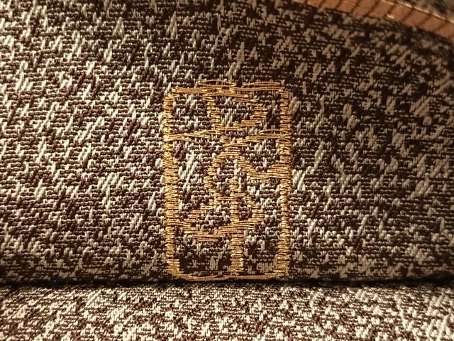 平和屋着物●西陣の名門 加納幸謹製 六通柄袋帯 唐織 格子花文 金糸 正絹 逸品 CABL0168vp