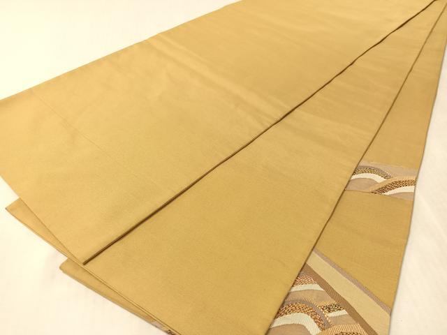 平和屋着物●太鼓柄袋帯 すくい織 立波文 正絹 逸品 CABL0171vp