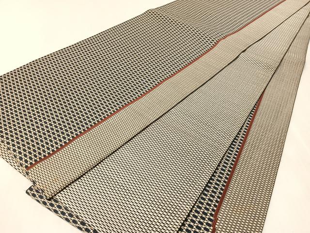 平和屋着物●太鼓柄袋帯 幾何学鳥文 金糸 正絹 逸品 CABL0174vp