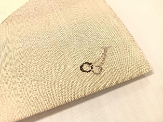 平和屋着物●六通柄袋帯 すくい織 すずめ 金通し地 正絹 逸品 未使用 CABL0202vp