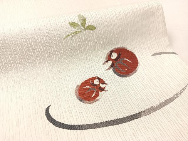 平和屋着物●太鼓柄袋帯 唐織 だるま 正絹 逸品 CABL0241vp