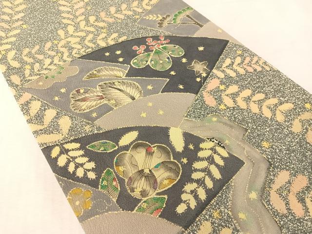 平和屋着物●六通柄袋帯 辻が花 正絹 逸品 未使用 CABL0257vp