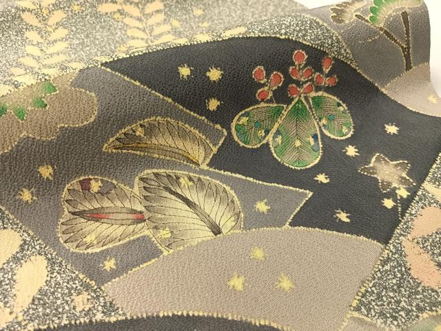 平和屋着物●六通柄袋帯 辻が花 正絹 逸品 未使用 CABL0257vp