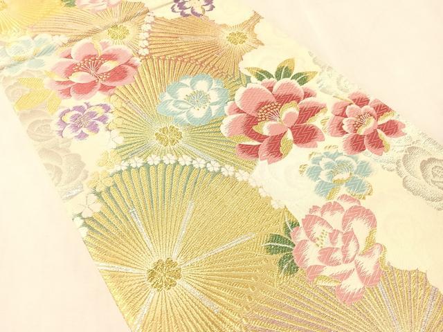 平和屋着物●六通柄袋帯 唐織 朱雀 夢想 金銀糸 鈴乃屋扱い 正絹 逸品 CABL0315vp