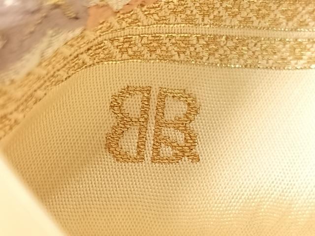 平和屋着物●西陣 服部織物謹製 六通柄袋帯 唐織 流水花松文 金銀糸 正絹 逸品 CABL0316vp