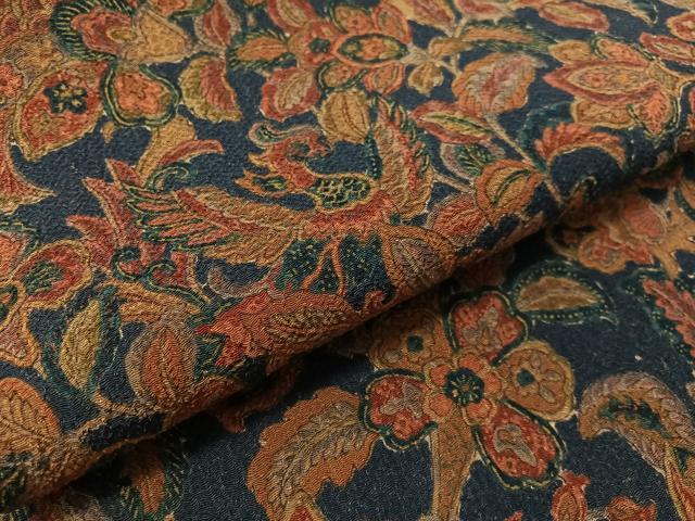 平和屋着物●九寸開き名古屋帯 華更紗 鬼しぼ縮緬 正絹 逸品 CABL0328vp