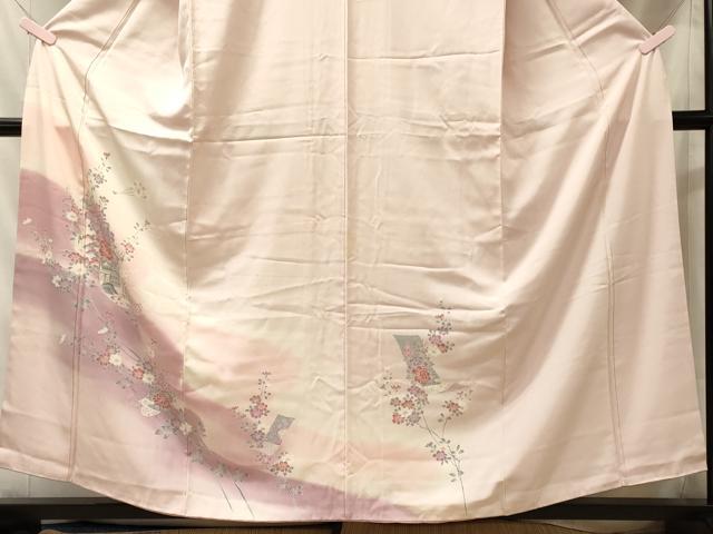 平和屋着物■訪問着 吉祥花文 正絹 逸品 CABL0404oy