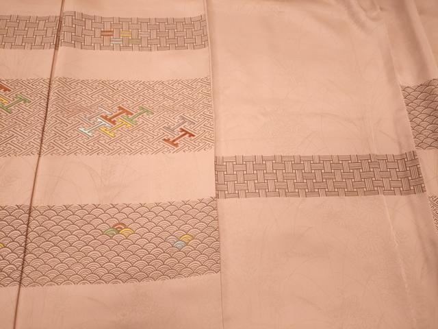 平和屋着物■訪問着 刺繍 吉祥文 正絹 逸品 CABL0410oy