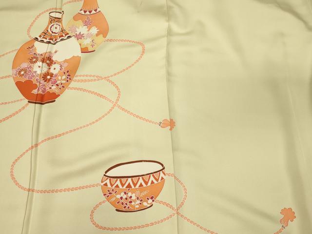平和屋着物■訪問着 刺繍 陶器花文 小田急百貨店扱い 正絹 逸品 CABL0421oy
