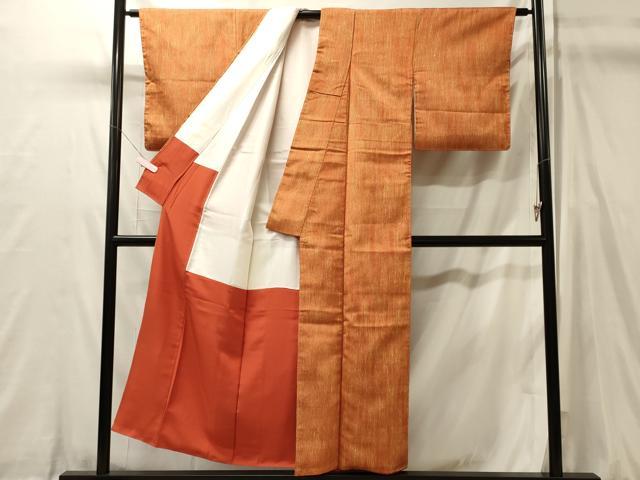 平和屋着物■上質な小紋 杢目文様 正絹 逸品 未使用 CABL0438oy