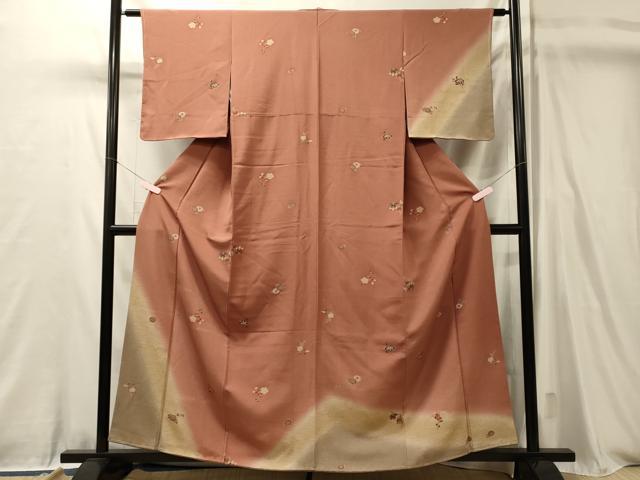 平和屋着物■訪問着 舞花文 暈し染め 金彩 正絹 逸品 未使用 CABL0460oy