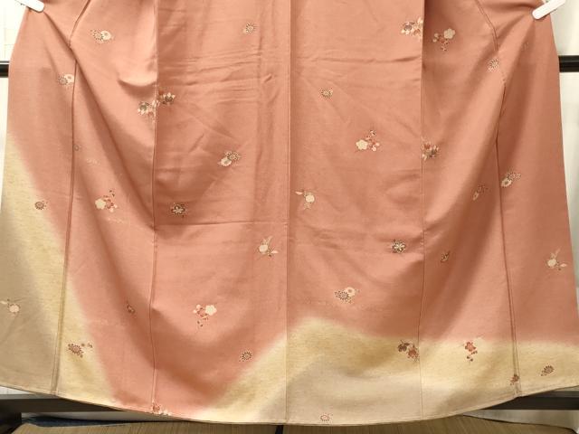 平和屋着物■訪問着 舞花文 暈し染め 金彩 正絹 逸品 未使用 CABL0460oy