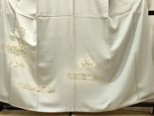平和屋着物■訪問着 草花文 兎 暈し染め 正絹 逸品 CABL0469oy