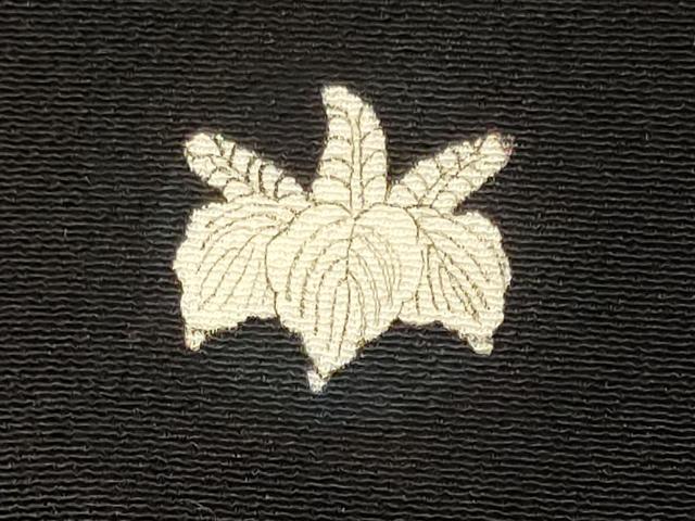 平和屋着物■豪華黒留袖 刺繍 吉祥松葉花文 金銀彩 正絹 逸品 CABL0493oy