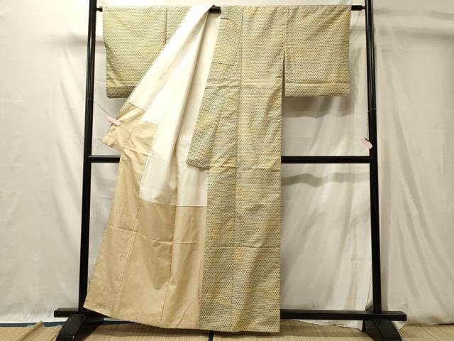 平和屋着物■本場染大島紬 吉祥花文 正絹 逸品 CABL0518oy