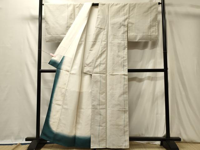 平和屋着物■上質な紬 よろけ縞 正絹 逸品 未使用 CABL0539oy