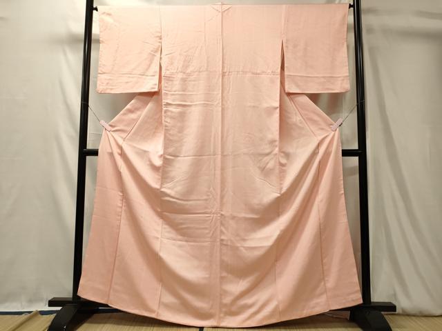 平和屋着物■上質な色無地 紗綾形地紋 虹色 正絹 逸品 CABL0540oy