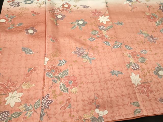 平和屋着物■訪問着 舞花文 暈し染め 金彩 正絹 逸品 未使用 CABL0563oy