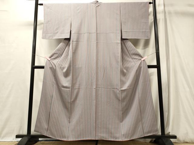 平和屋着物■上質な小紋 間道 正絹 逸品 CABL0571oy