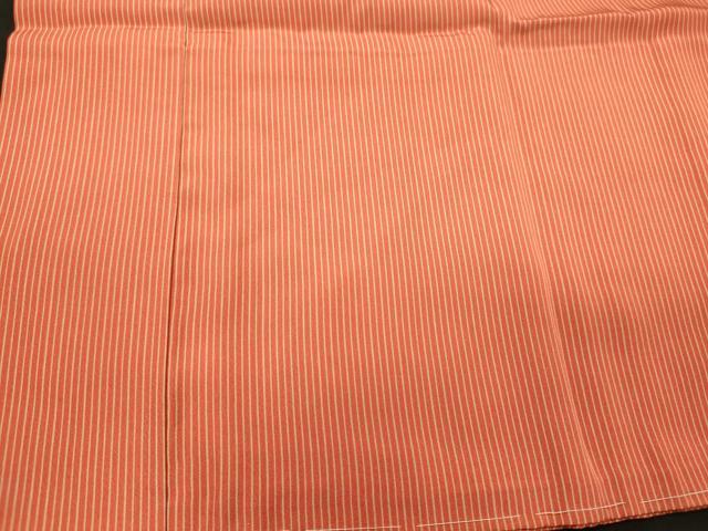 平和屋着物■長襦袢 無双仕立て 縞 正絹 逸品 未使用 CABL0589oy