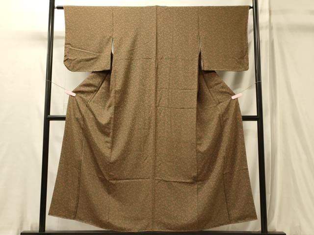 平和屋着物■上質な小紋 舞花文 正絹 逸品 未使用 CABL0611oy