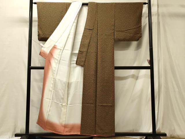 平和屋着物■上質な小紋 舞花文 正絹 逸品 未使用 CABL0611oy