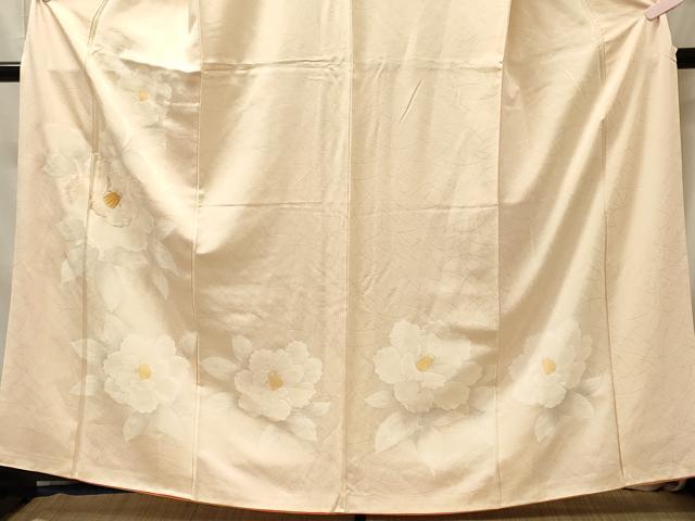 平和屋着物■訪問着 刺繍 椿 暈し染め 正絹 逸品 CABL0625oy