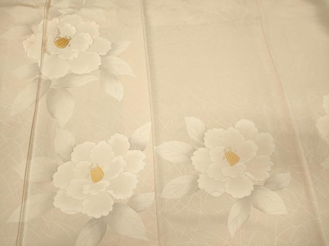 平和屋着物■訪問着 刺繍 椿 暈し染め 正絹 逸品 CABL0625oy
