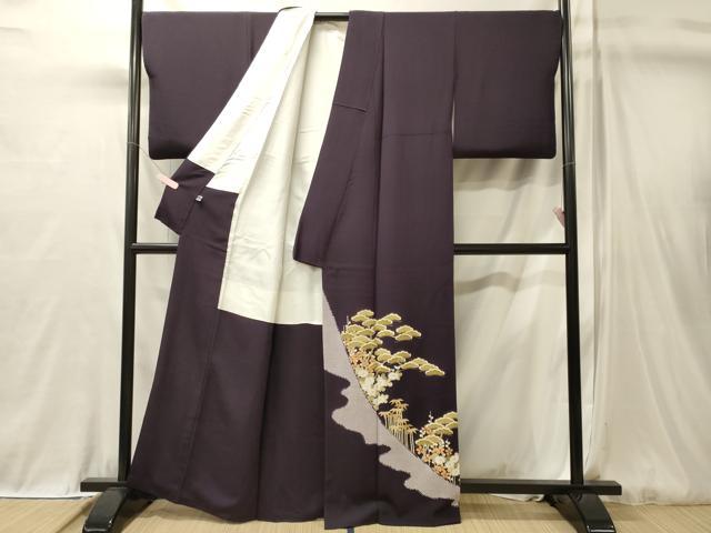 平和屋着物■豪華色留袖 作家物 松竹梅 金彩 正絹 逸品 CABL0627oy