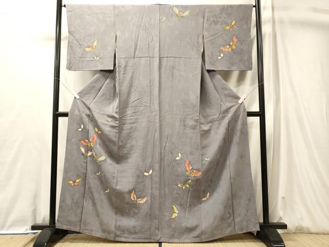 平和屋着物■訪問着 舞蝶文 金彩 正絹 逸品 CABL0639oy