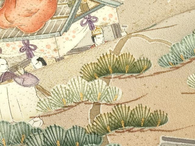 平和屋着物■豪華色留袖 作家物 人物風景松文 暈し染め 金彩 正絹 逸品 CABL0646oy