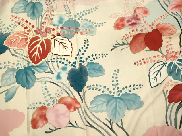 平和屋着物■豪華振袖 駒刺繍 草花文 暈し染め 正絹 逸品 CABL0654oy